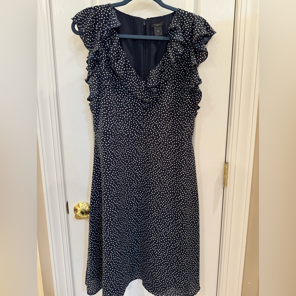 Ann Taylor Polka Dot Dress, Size 6